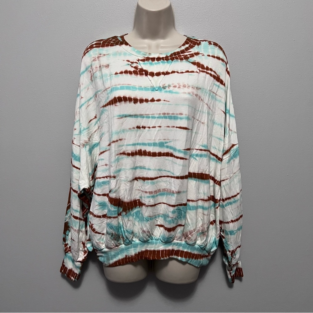 Young Fabulous & Broke Juliette Tie-Dye Pullover Sweatshirt Size M